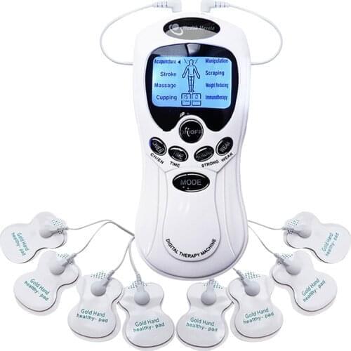 8 Modes Electric herald Tens Acupuncture Body Massage Digital Therapy Machine Back Neck Foot Healthy Care English Manual