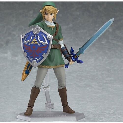 Zelda Anime Figures Skyward Sword Link Figma 320 Toys Model Doll Action Figurine Zelda Twilight Princess Brinquedos Collectible