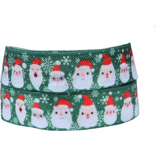 FLRA FOE 5/8 fold over elastic 100yards roll Christmas fold over elastic ribbon