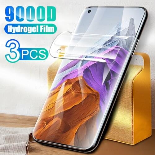 3Pcs Full Cover Hydrogel Film For Xiaomi Mi 11 Pro 6.81 Inches Soft Protective Screen Protection Protector Phone Film Not Glass