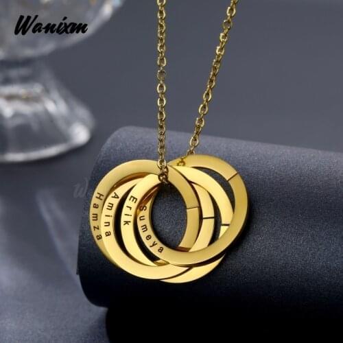 Custom Personalized Stainless Steel Necklaces for Women Customized Adjsutable Marking Letter Name Handwriting Nameplate Necklace