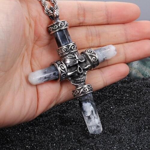 Pendant Mens Style Mens Style Decorative Retro Fashion Mens Skull Cross