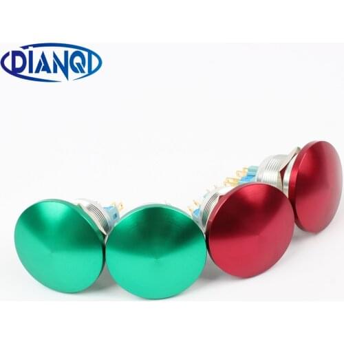 22mm Metal Aluminum Mushroom Emergency Stop Push Button IP67 Waterproof Switch momentary Locking Latching 1NO 1NC