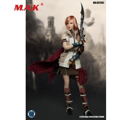 In Stocks Items SET041 1/6 Scale Cosplay Female Fantasy Warrior Set Head Clothes for 12inch Action Figure DIY
