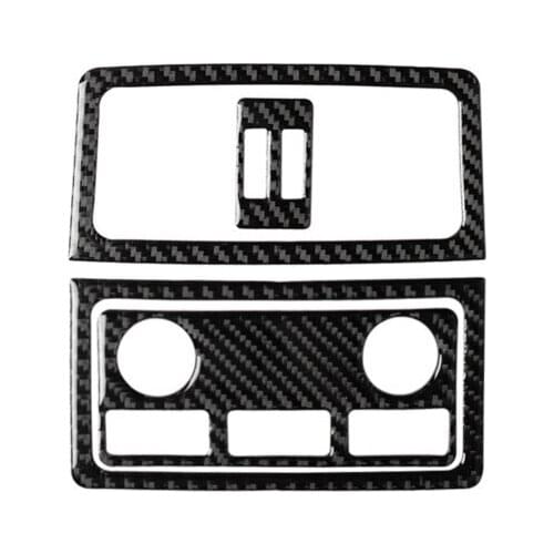 Fit For BMW Old 5 Series E60 E61 Carbon Fiber Rear Exhaust Tuyere Decoration Sticker Car Interior Modification