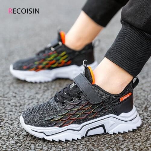 RECOISIN 2021 New Children Sneakers High Quallty Running Sports Shoes For Boys Summer Breathable Kids Shoes Girls Basket Enfant