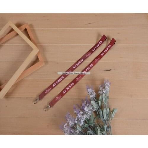 Wholesale Custom logo red color Neck Safety Breakaway buckle Keyring Strap working business Lanyards