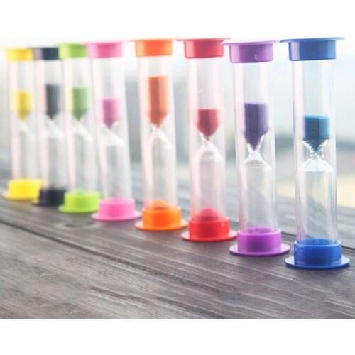Sand Timer Swivel 3-minute Hourglass Clock Kids Children Brush Teeth Time Gadget