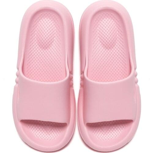 Summer New Thick-soled Trampling Soft-soled Men Sandals and Slippers Womens Home Bathroom Bath Household Couple Slippers
