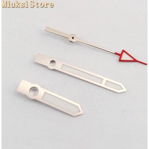 Goutent silver watch hands luminous hands fit Miyota 8205/8215/821A Mingzhu DG2813 3804 movement