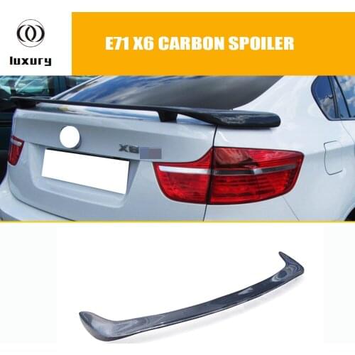 E71 X6 Carbon Fiber Rear Trunk Spoiler for BMW E71 X6 2008 2009 2010 2011 2012 2013 HM Style