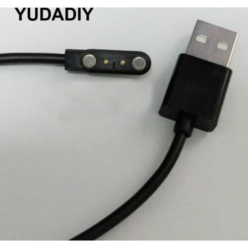 Smart Watch or Juicer charging Cable Magnet Suction 2-pin 4mm USB interface Emergency backup chargers For VIBE 3 HR/LEM W26