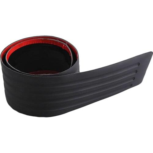 Car Rear Bumper Sill Protector Plate Rubber Cover Guard Pad Moulding Trim 90Cm