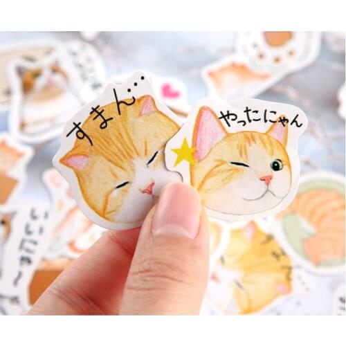Star Ocean Box Sticker Bottle Cat Scrapbook Stickers for Bullet Journal DIY Album Card Making Scrapbooking Supplies