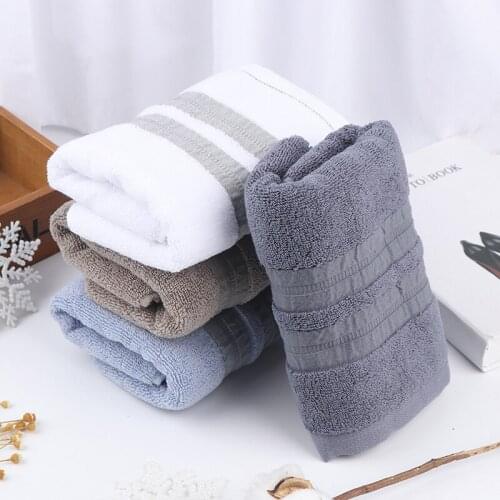 1PCS Soft Cotton Bath Towels Absorbent Hand Bath Beach Face Sheet Towels Basic Towels Baby