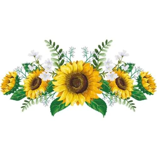 1 Pcs Sunflower Wall Sticker Kitchen Waterproof Decals Wallstickers For Kids Room Living Room Bedroom Home Decoration