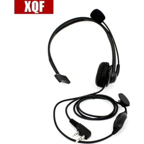 10PCS Microphone 2 Pin PTT Mic Headphone Headset for walkie talkie Baofeng UV-5R UV-5RA UV-B5 UV-B6 BF-666S BF-888S UV-82 TG-UV2