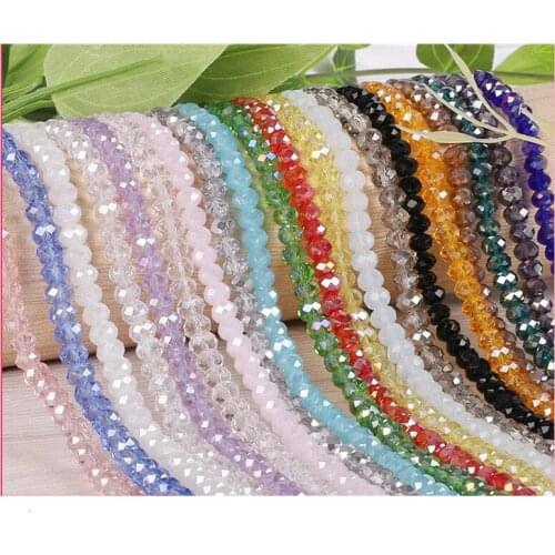 195Pcs/Bag 2mmCrystal beads roundle glass faceted DIY Hand-beads hand necklace earring craft jewelry clothing Sewing Accessories