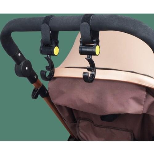 2pcs/Set Baby Stroller Hooks Pram Rotate 360 Diaper Bag Hanger Baby Kids Activity Gear Stroller Accessories