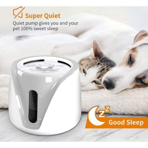 2L Automatic Pet Cat Water Fountain with LED Electric USB Dog Cat Pet Mute Drinker Feeder Bowl Pet Drinking Fountain Dispenser