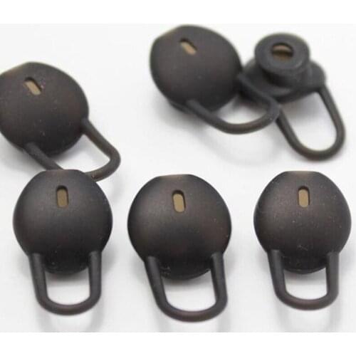 3Pieces Ear Hooks Earbuds Silicone Sleeve Compatible with Huawei Band b5 Wireless Headsets Black Earbud Spare Parts