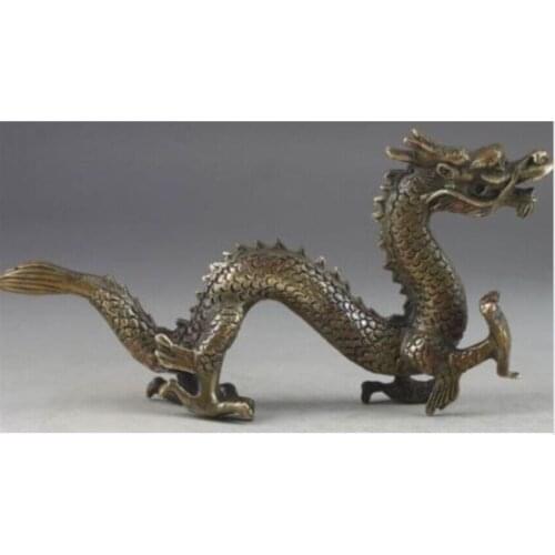 66shunfafa880049001@+++Chinas brass dragon Oriental dragon statue exorcism to ward off bad luck
