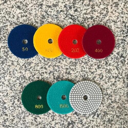 Diamond Polishing Pad 4 inch (100 mm) for Granite Marble Concrete Stone Resin Polish Pads Diamond Polishing Wheel Thickness 3 mm