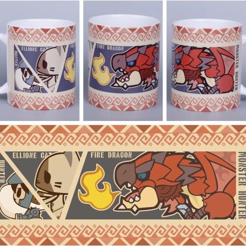 Anime JK Game MHW MONSTER HUNTER : WORLD Cosplay Mug Ceramic Daily Drink Cup Gift