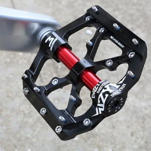 2Pcs 18 Cleats Waterproof Labor-Saving Bicycle Pedals Aluminum Alloy Bike Pedals Chromium Molybdenum Steel Shaft Bike Supplies