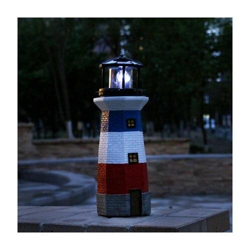 Creative new product rotating lighthouse solar decoration Villa garden courtyard balcony landscaping home gift free shipping
