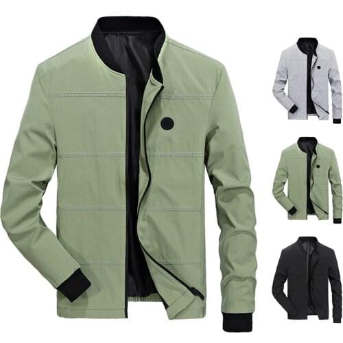 Autumn Winter Jacket Men Coat Casual Long Sleeve Zipper Jackets Male Coat Slim Mens Pilot Bomber Jacket Coat veste homme