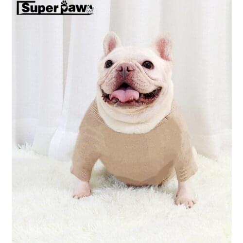 Fashion Dog Clothes Winter Warm Pet Puppy Sweater for Small Medium Dogs French Bulldog Pug Teddy Corgi Jacket Coat Hoodie LAC32