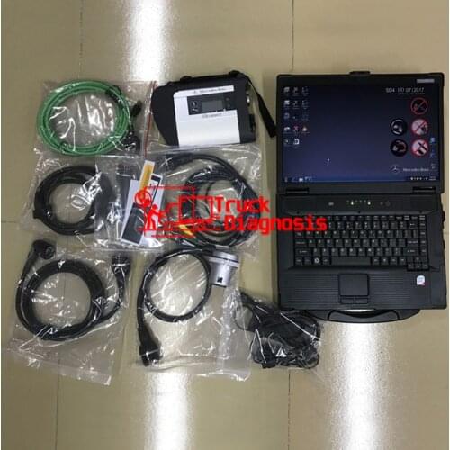 MB Star C4 Car Truck Star Diagnosis Multiplexer SD Connect C4 with Laptop CF52 Ready to work