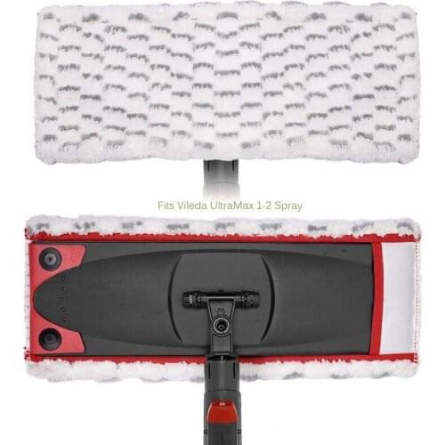 2 pcs Microfibre Floor Mop Pads Replacement for Vileda UltraMax Mop