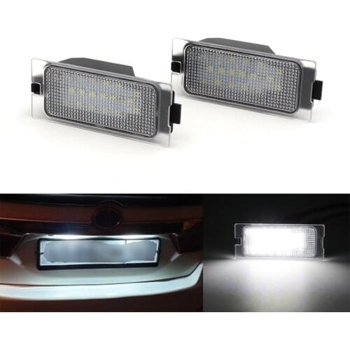 Niscarda 6000K License Plate Light Number Plate Light For Jaguar XJ XF Ford Transit Fiesta Focus Mondeo Kuga Galaxy Ranger Edge