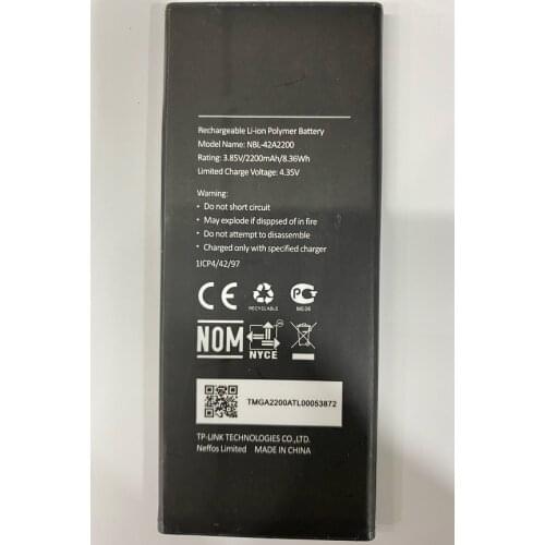 HST New Battery 3.85V 2200mAh NBL-42A2200 For TP-Link Neffos C5 TP701A TP701B TP701C TP701E Batteries