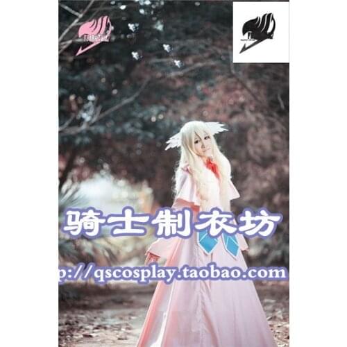 Customized Anime Fairy Tail Cosplay Clothes Fairy Tails First Guild Master Mavis Vermilion Cosplay Costume Dropshipping