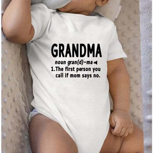 Grandma Letter Print New Born Baby Items Onesie Fall Clothes for Toddler Girls Romper Kids Clothing Newborns Jumpsuit