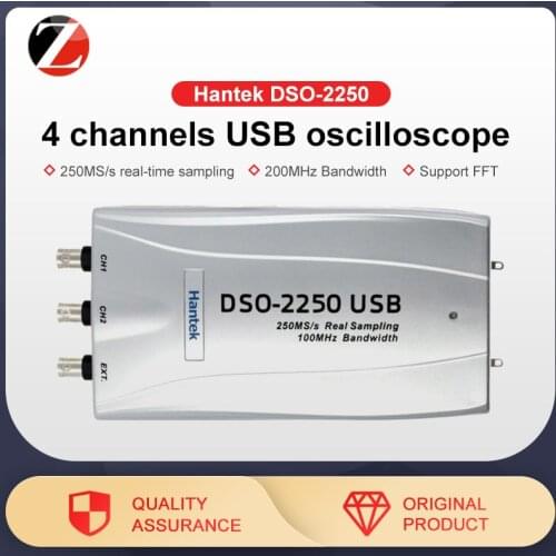Hantek DSO-2250 Excelent Function 250MSa / s sampling rate 100MHz bandwidth USB2.0 interface Oscilloscopes DSO-2250