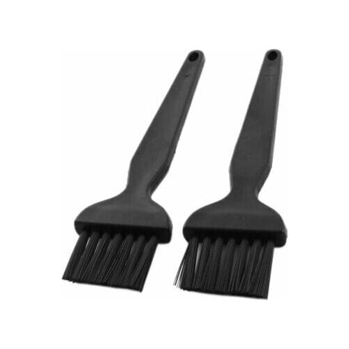 PCB Motherboards Black Straight Handle ESD Anti-static Cleaning Brush 2 Pcs