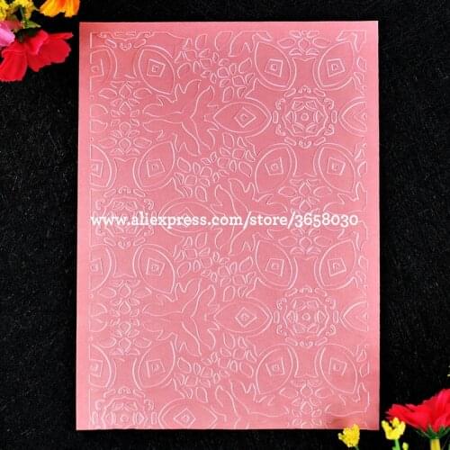 Flowers Plastic Embossing Folder For Scrapbook DIY Album Card Tool Plastic Template 11.1x15.5cm 8071135
