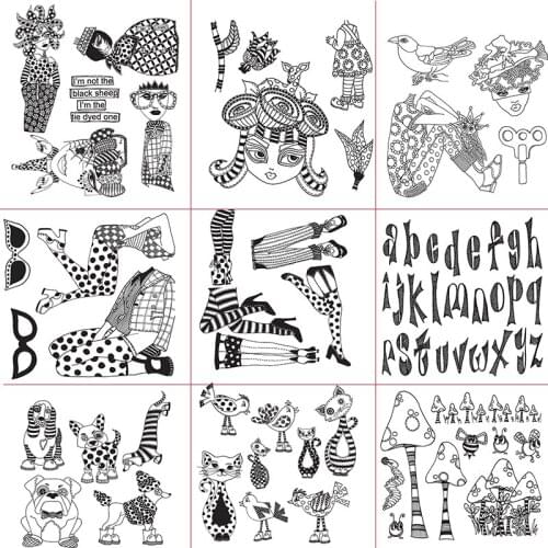 Halloween Animal People Ghost Card Making Clear Stamps For DIY Scrapbooking Card Making Album Decorative Silicone Stamp Craft