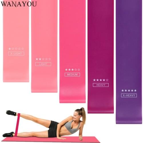 WANAYOU Fitness Resistance Bands,Sports Gym Training Rubber Pull Rope Exercise Equipments,Mini Yoga Workout Elastic Latex Bands