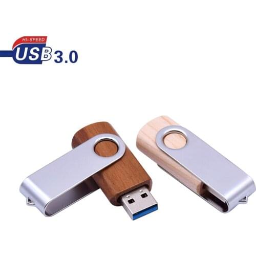 USB 3.0 Wooden Memory Stick Usb Flash Drive pen drive Pendrive 4GB 16GB 32GB 64GB usb disk Wedding Gifts(10pcs Free Custom Logo)