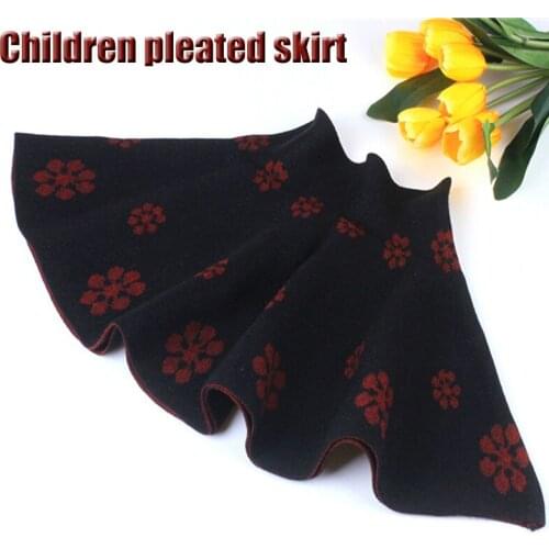 Spring Autumn Girl High Waist Skirts Caual Mini Pleated Knitting Girls Skirts Elastic Texture Skirts Female saias femininas