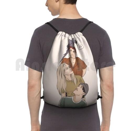 Parrot Backpack Drawstring Bags Gym Bag Waterproof Parrot Colors Band Hayley More Bands Nice Taylor Vintage
