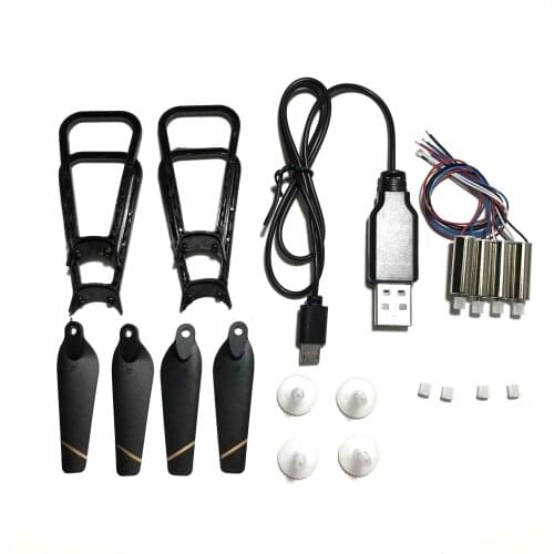 4DRC V4 RICHIE RC Drone Quacopter Spare Parts Accessories Propeller blade guard props engines motor gears USB Charging Cable