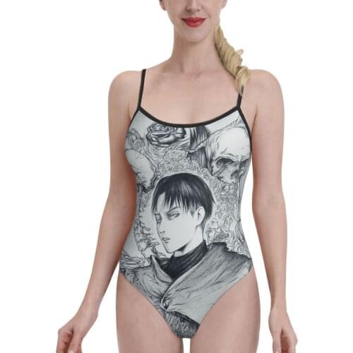 Women 2021 sexy Bikinis Levi Women Swimsuit One-Piece womens top Japanese Anime Kawaii Women Beach wear