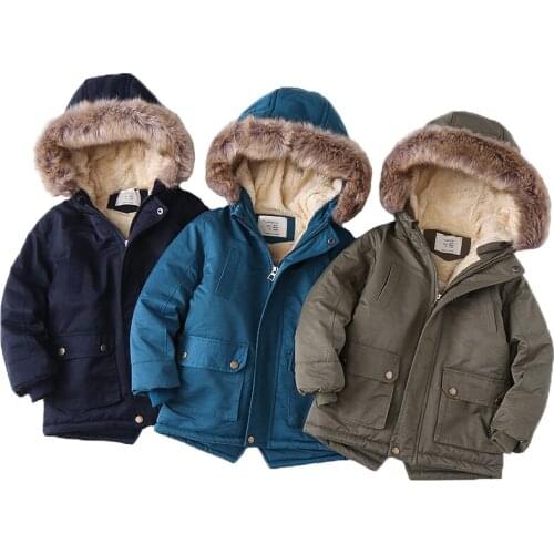 Boys winter jacket windproof warm kids snowsuit 2020 Children thicken outerwear Boy zipper coat children clothes parka kids
