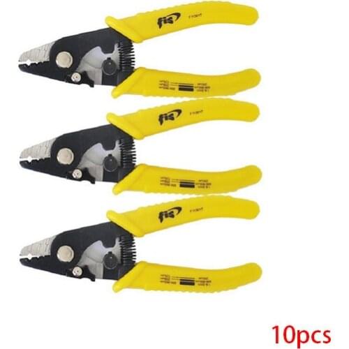 10pcs/lot FIS Fiber Stripping pliers F11301T FIS Tri-Hole Fiber Optic Stripper Miller Wire stripper High quality